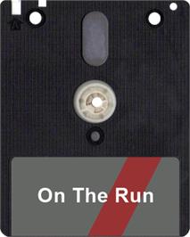 Artwork on the Disc for On The Run on the Amstrad CPC.